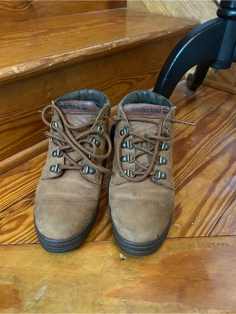 Timberland Tan Suede Lace-Up Outdoor Boots